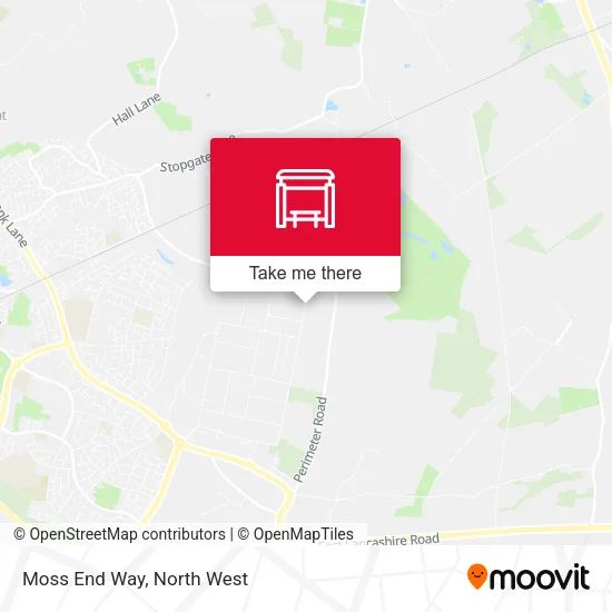 Moss End Way map