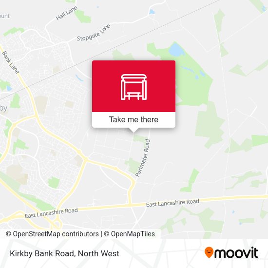 Kirkby Bank Road map