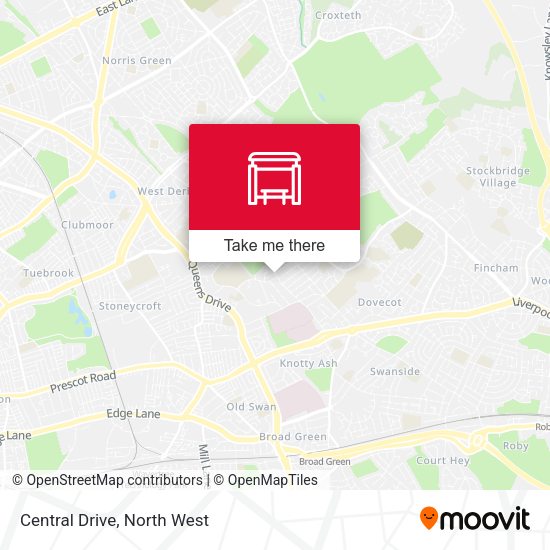 Central Drive map