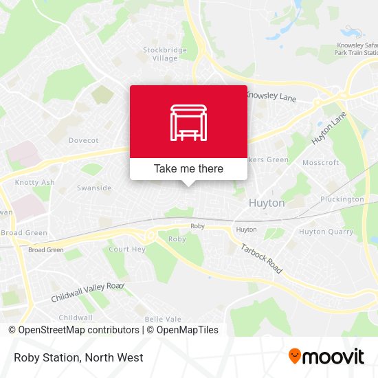 Roby Station map