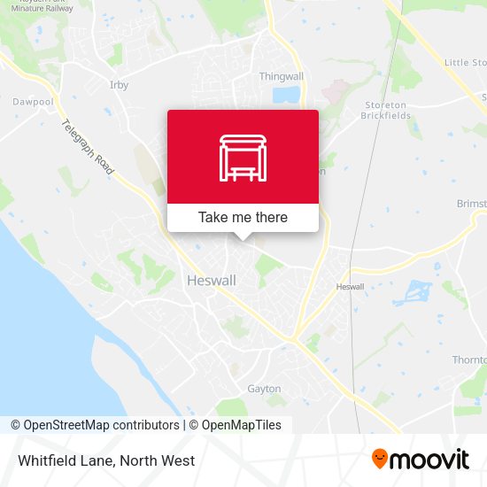 Whitfield Lane map