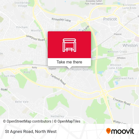 St Agnes Road map