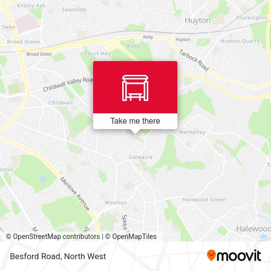 Besford Road map