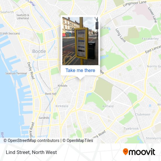 Lind Street map