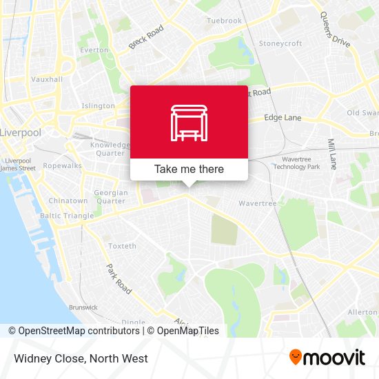 Widney Close map
