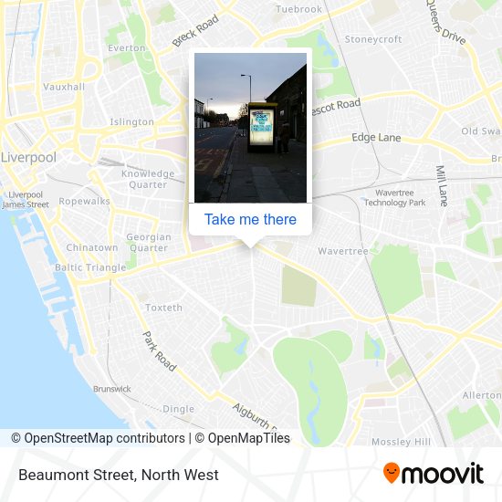 Beaumont Street map