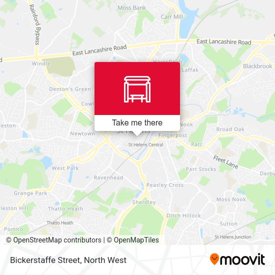 Bickerstaffe Street map