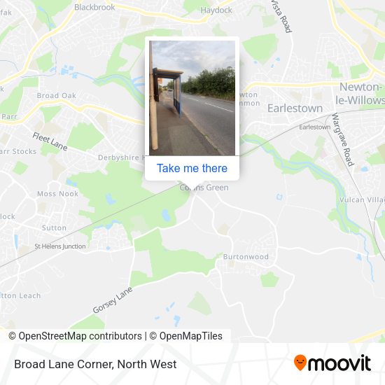Broad Lane Corner map