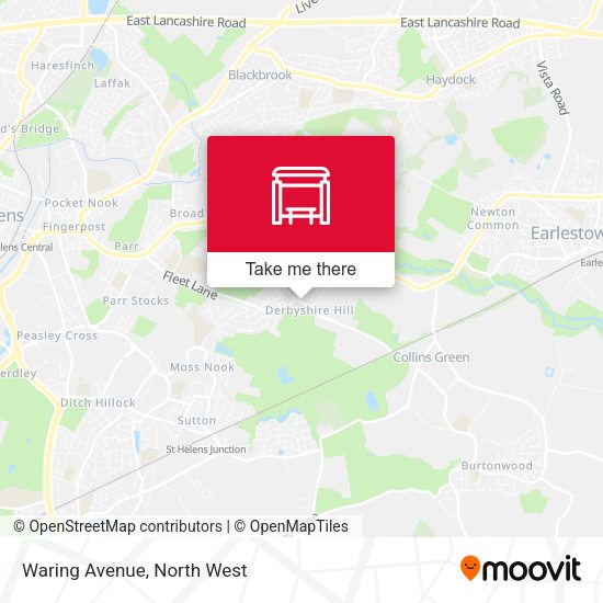 Waring Avenue map