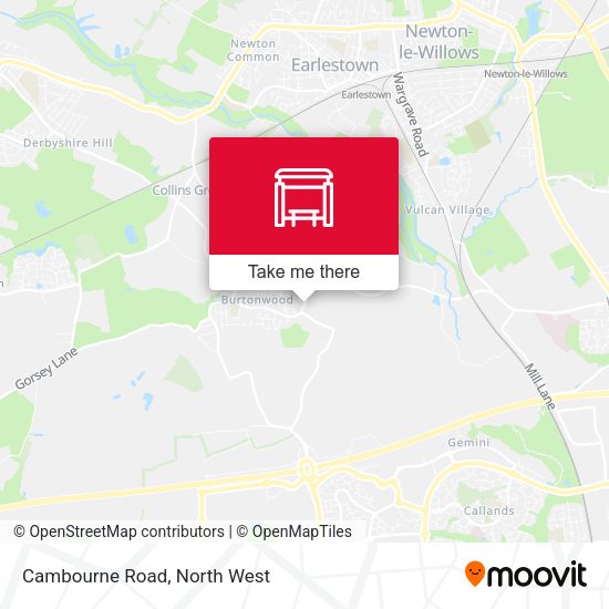 Cambourne Road map