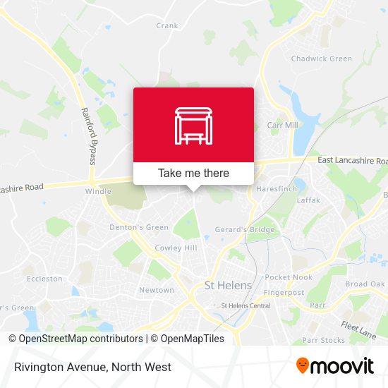 Rivington Avenue map