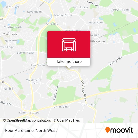Four Acre Lane map