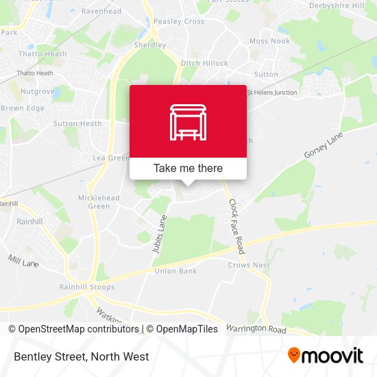 Bentley Street map
