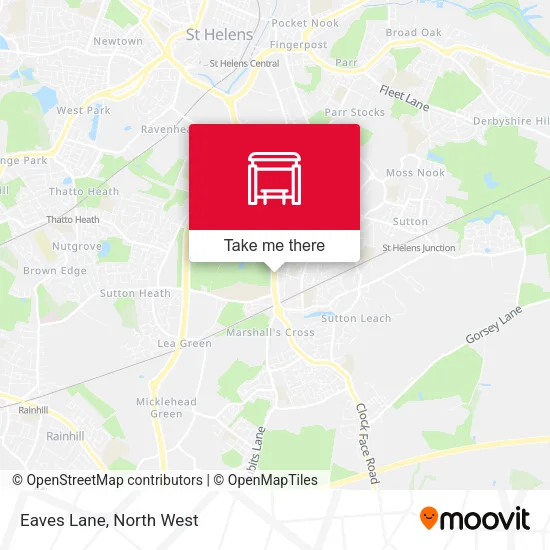 Eaves Lane map