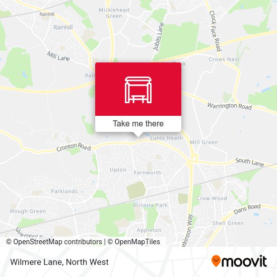 Wilmere Lane map