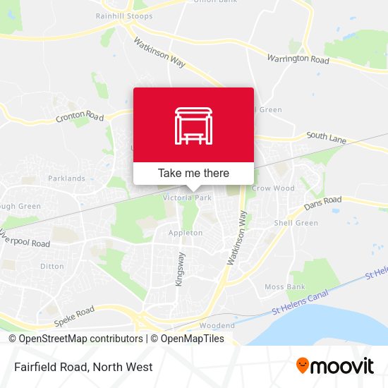 Fairfield Road map