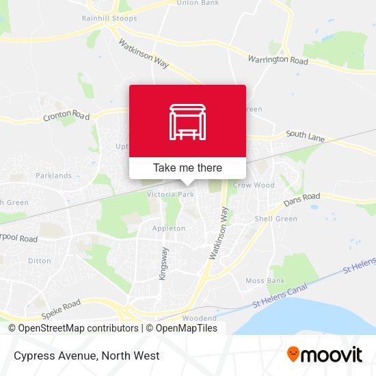 Cypress Avenue map