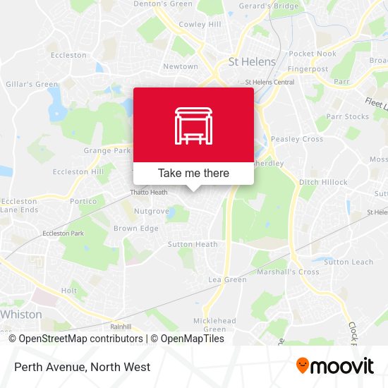Perth Avenue map