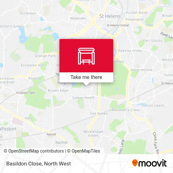 Basildon Close map