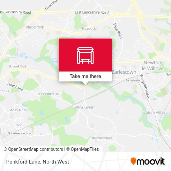 Penkford Lane map
