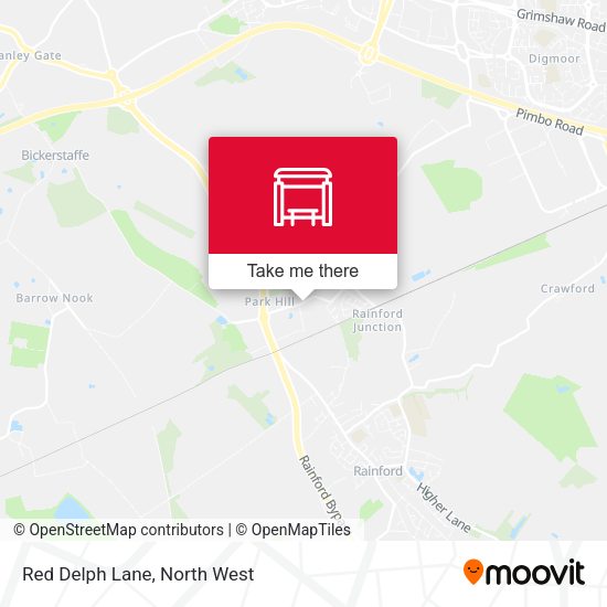 Red Delph Lane map