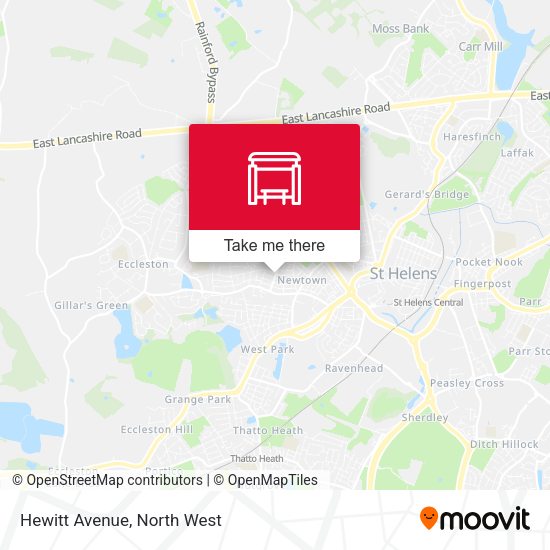 Hewitt Avenue map