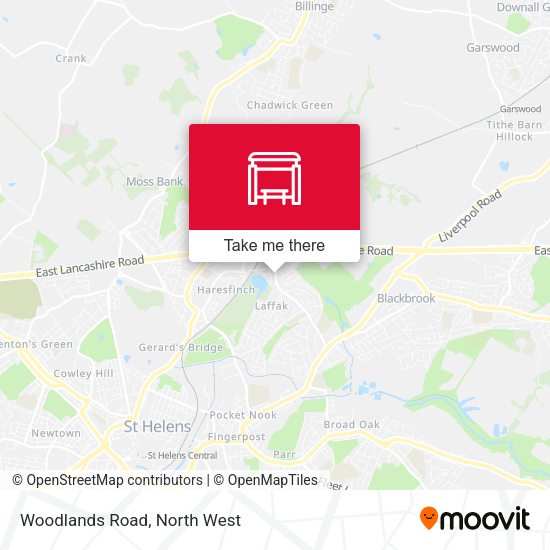 Woodlands Road map