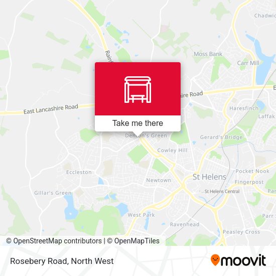 Rosebery Road map