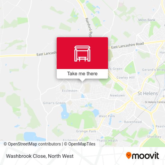 Washbrook Close map