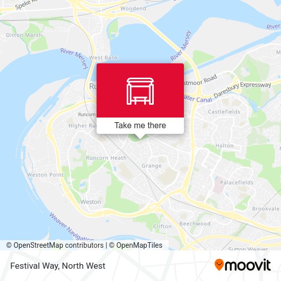 Festival Way map