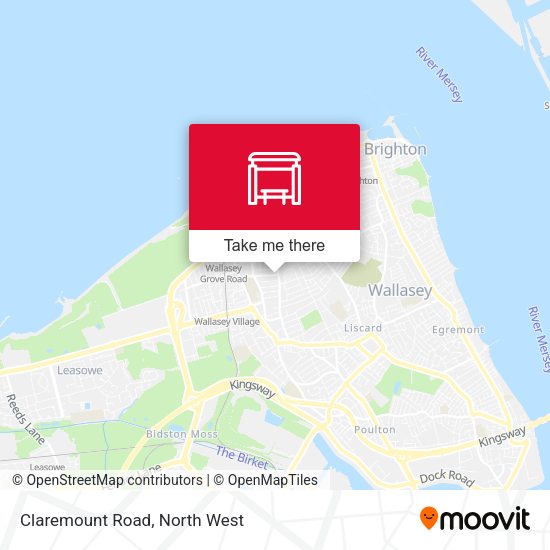 Claremount Road map