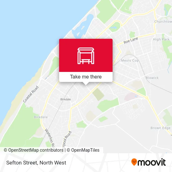 Sefton Street map