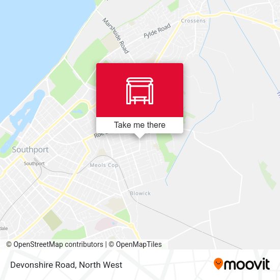 Devonshire Road map