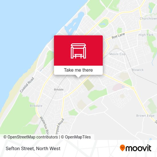 Sefton Street map