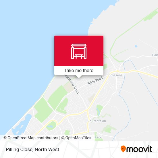 Pilling Close map