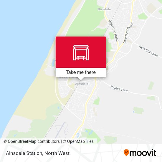 Ainsdale Station map