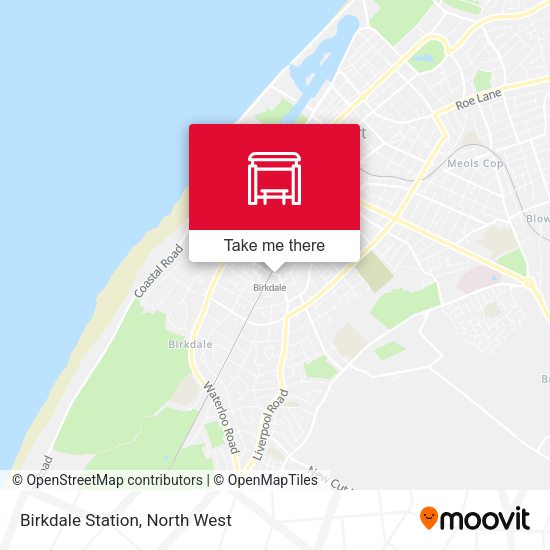 Birkdale Station map