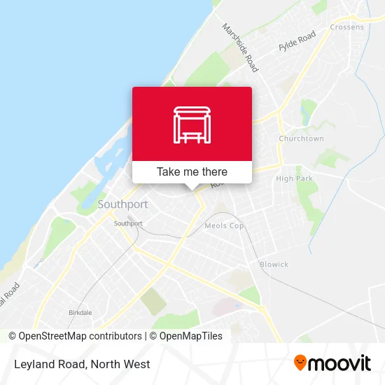 Leyland Road map