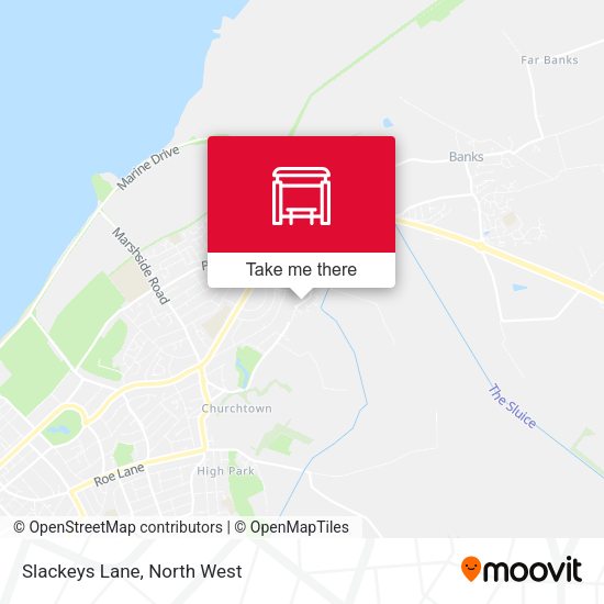 Slackeys Lane map