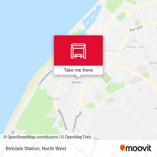 Birkdale Station map