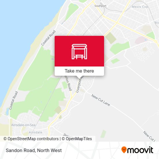 Sandon Road map