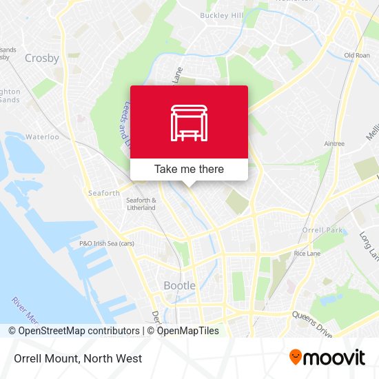 Orrell Mount map