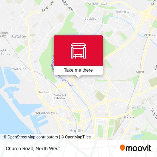 Church Road map
