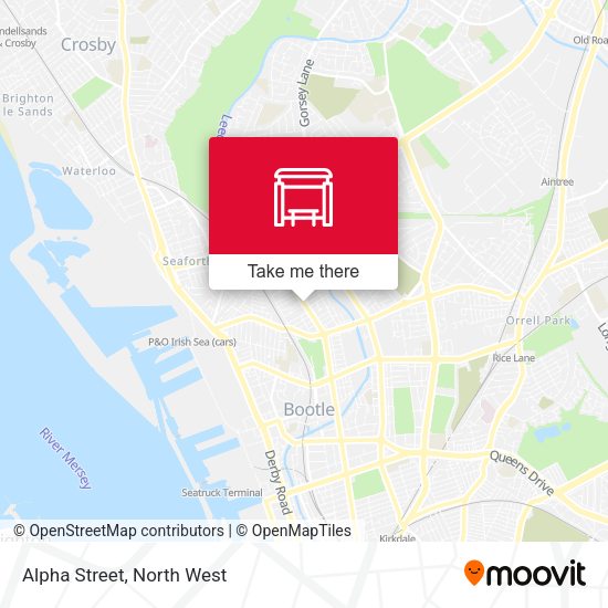 Alpha Street map