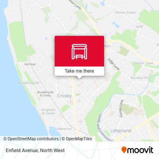 Enfield Avenue map