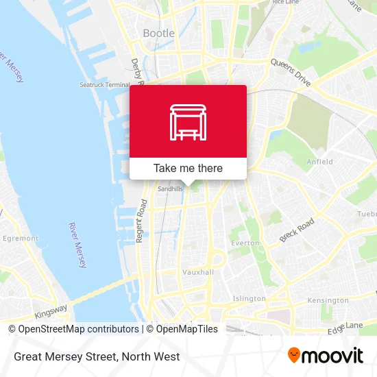 Great Mersey Street map