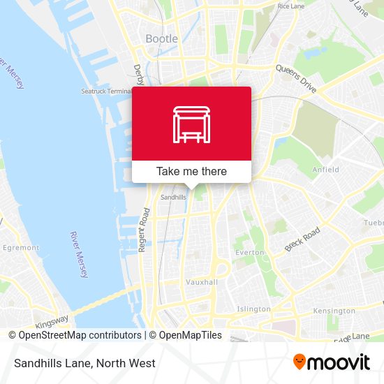 Sandhills Lane map