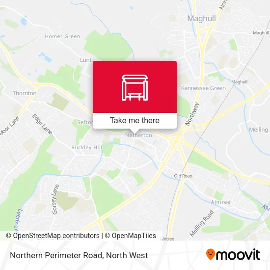 Northern Perimeter Road map