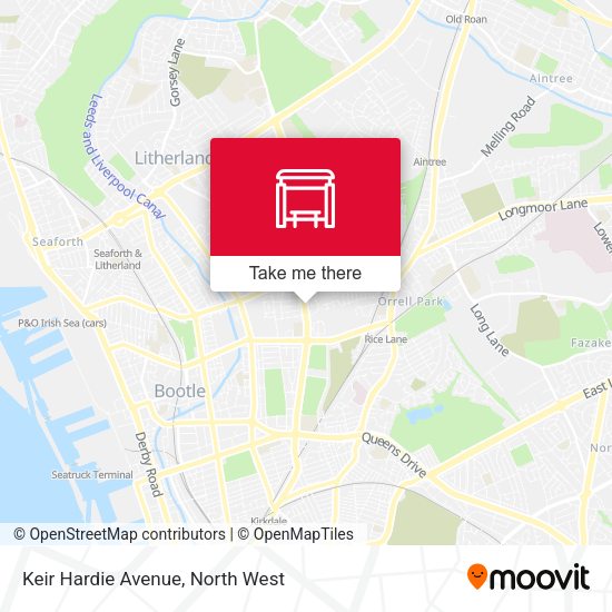Keir Hardie Avenue map