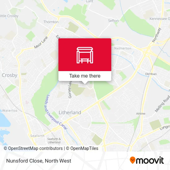 Nunsford Close map